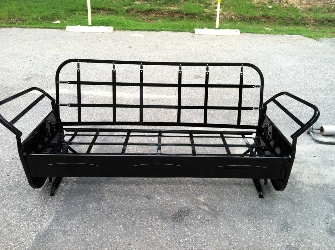 1930's metal porch shop glider
